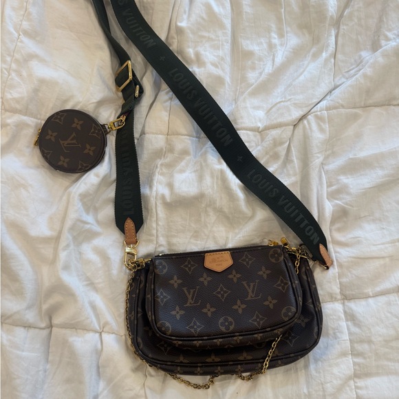 Louis Vuitton Dark Brown Monogram Crossbody Bag - Picture 1 of 12